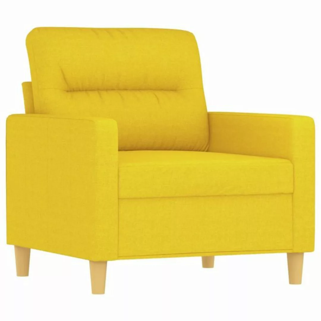 vidaXL Sofa Sofasessel Hellgelb 60 cm Stoff günstig online kaufen