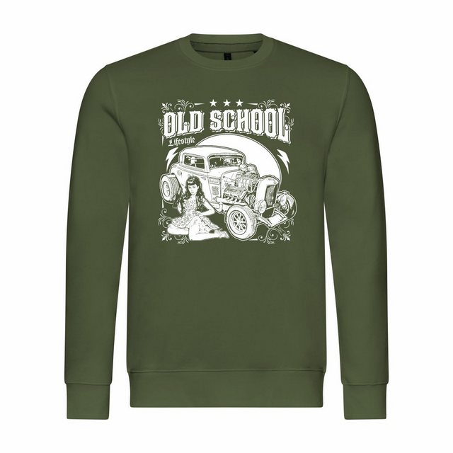 deinshirt Rundhalspullover Herren Pullover Old School lifestyle Mit Print M günstig online kaufen