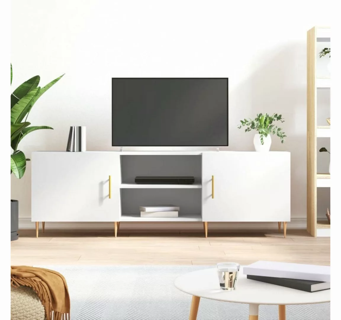 vidaXL TV-Schrank TV-Schrank Weiß 150x30x50 cm Holzwerkstoff günstig online kaufen