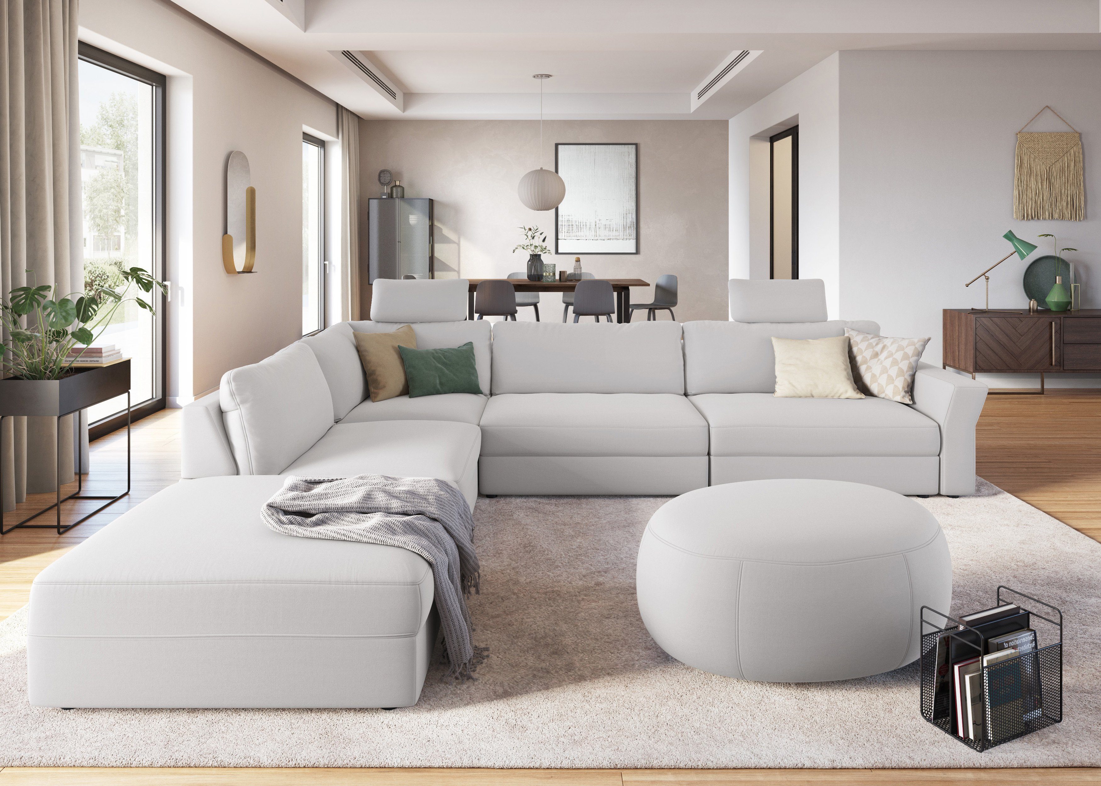 sit&more Ecksofa "Cadabra L-Form", Breite 356 cm, mit Sitztiefenverstellung günstig online kaufen