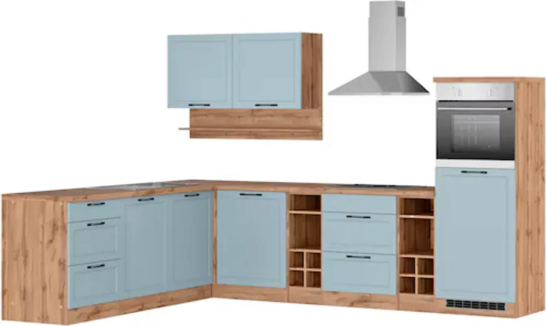 Kochstation Küche »KS-Lana«, Stellbreite 240/300 cm, wahlweise mit E-Geräte günstig online kaufen