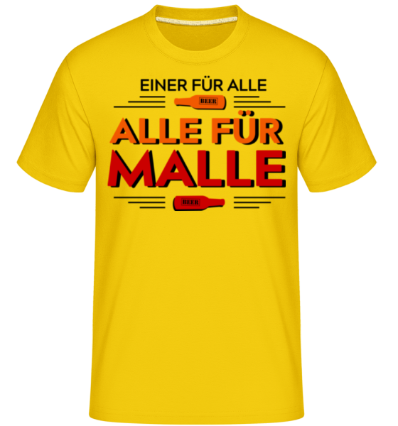 Einer Für Alle Alle Für Malle · Shirtinator Männer T-Shirt günstig online kaufen