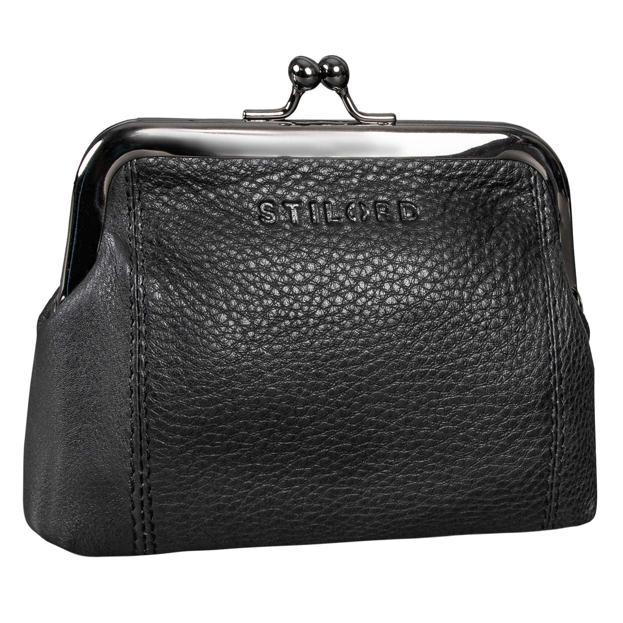STILORD Geldbörse "Goldie" Vintage Spangenportemonnaie Leder günstig online kaufen