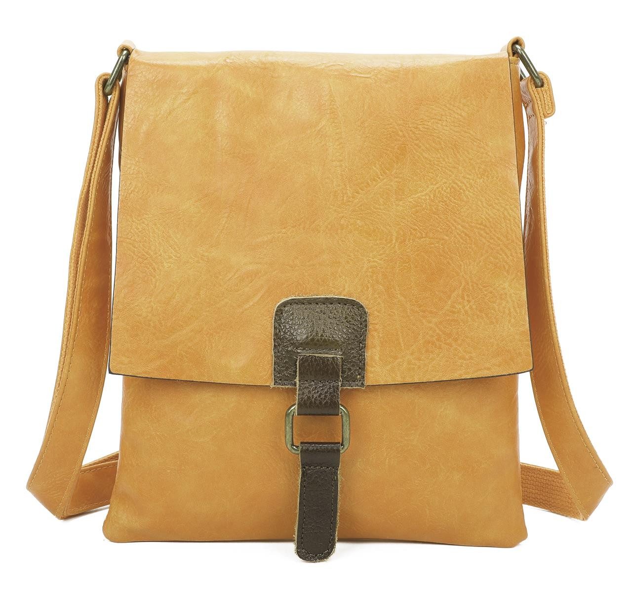 ITALYSHOP24 Schultertasche Damen Tasche Shopper Messenger günstig online kaufen