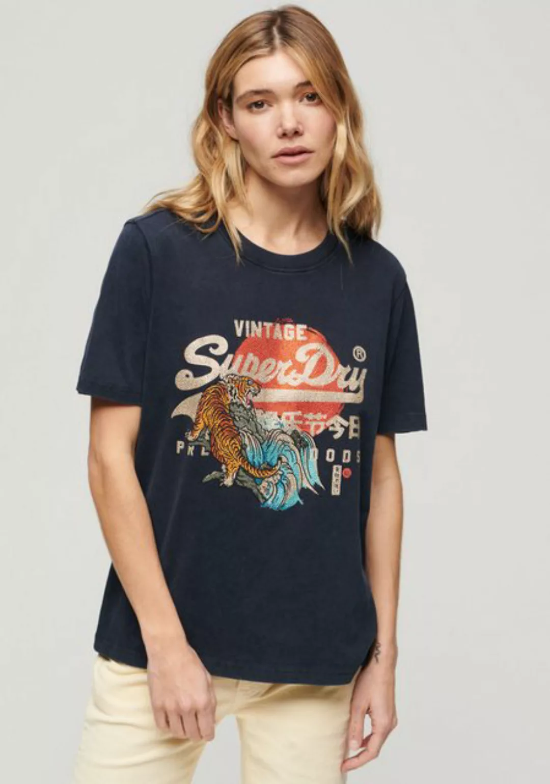 Superdry Print-Shirt TOKYO VL RELAXED T SHIRT günstig online kaufen
