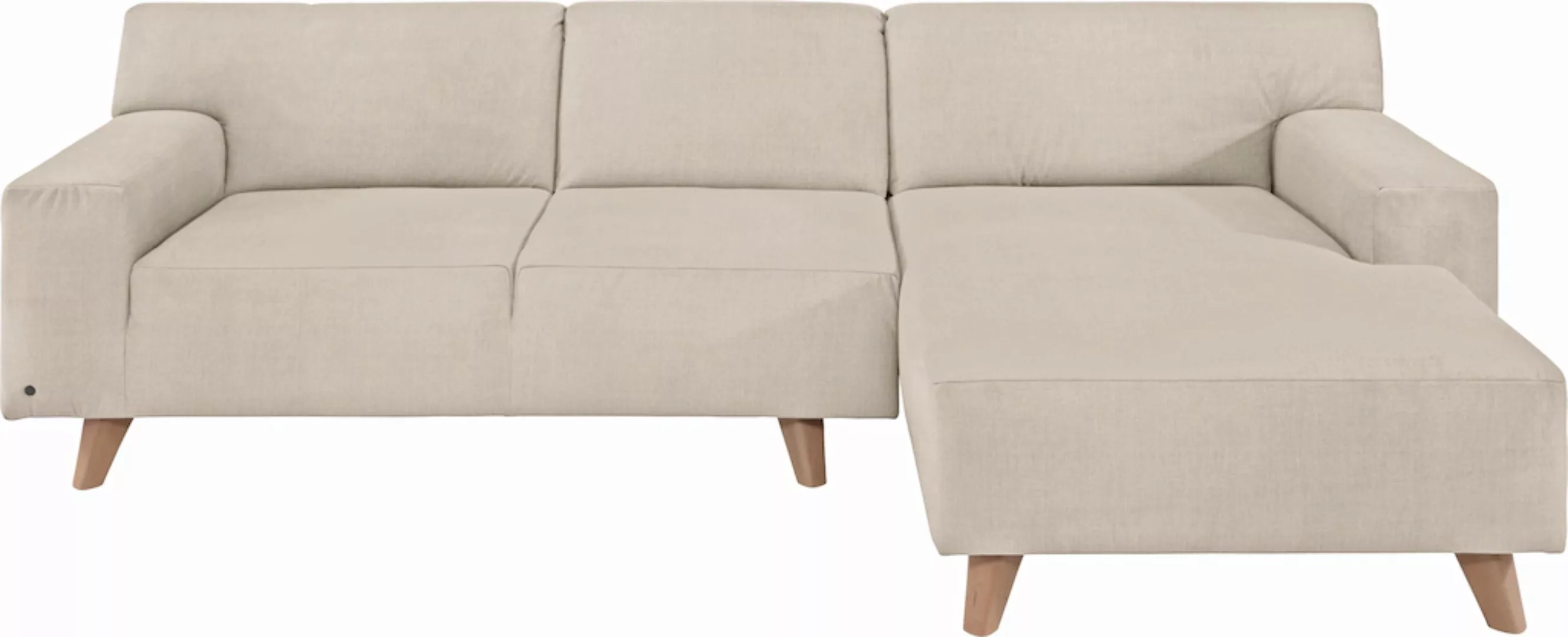 TOM TAILOR HOME Ecksofa »NORDIC PURE«, mit Recamiere, im Retrolook, Füße Bu günstig online kaufen