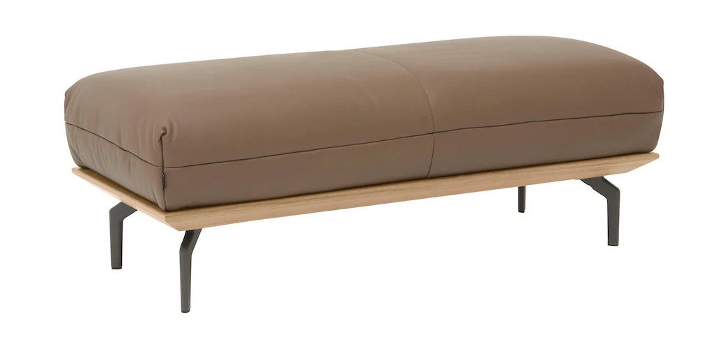 hülsta sofa Polsterhocker "hs.40", in 2 Bezugsqualitäten, Holzrahmen in Eic günstig online kaufen