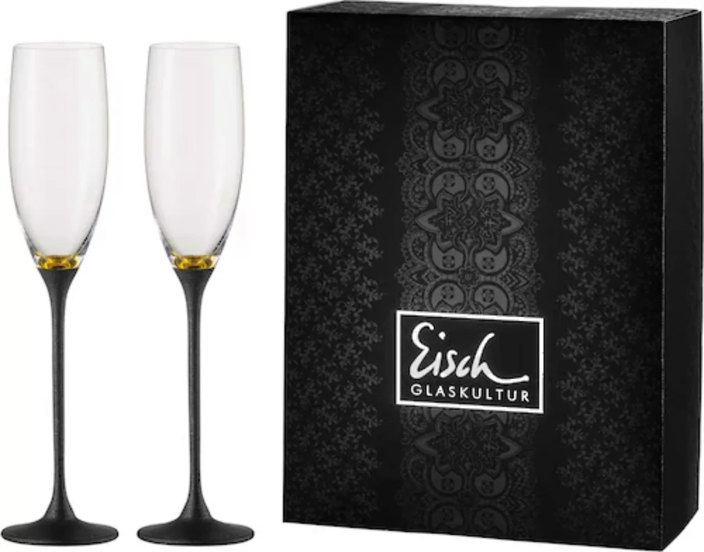 Eisch Sektglas »Champagner Exklusiv«, (Set, 2 tlg.), Echtgoldauflage, Teilv günstig online kaufen