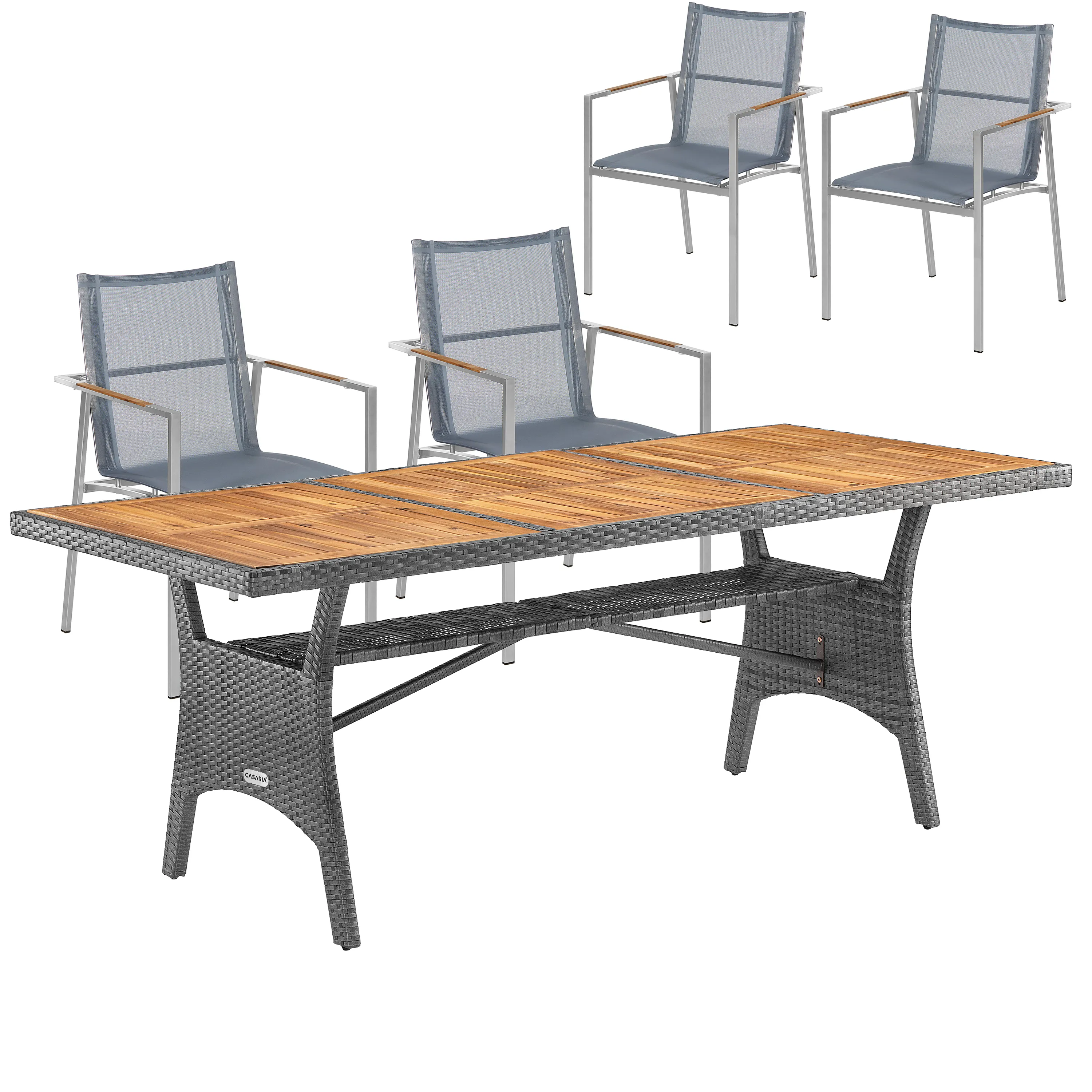 Garten-Sitzgruppe 5-tlg Akazienholz FSC®-zertifiziert günstig online kaufen