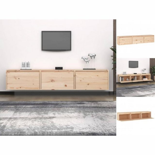 vidaXL TV-Schrank TV-Schränke 3 Stk Massivholz Kiefer Lowboard Lowboard günstig online kaufen