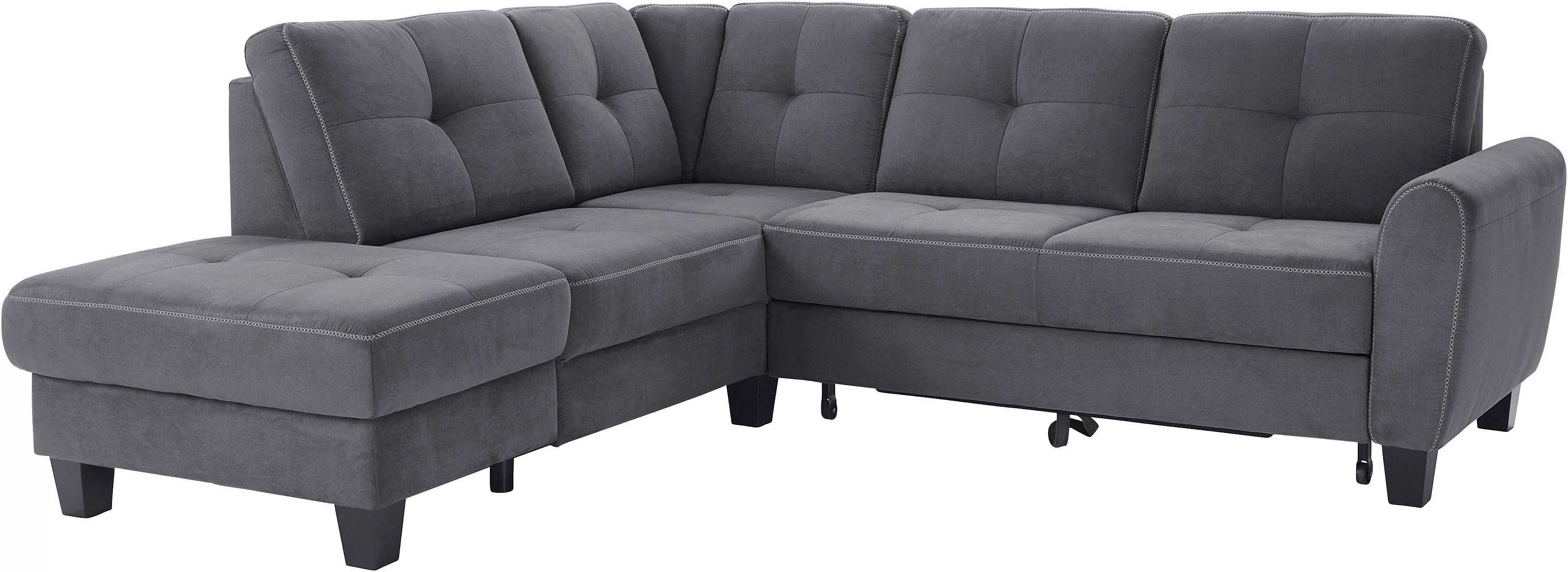 sit&more Ecksofa Varese L-Form, mit Federkern, wahlweise mit Bettfunktion u günstig online kaufen