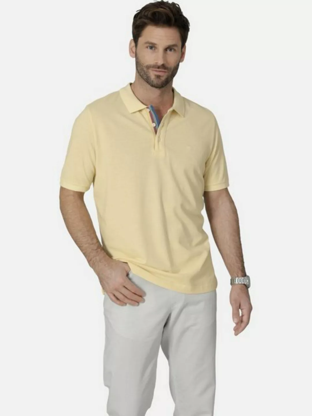 Babista Poloshirt UVIANO mit Knopfleiste in Farbakzent günstig online kaufen