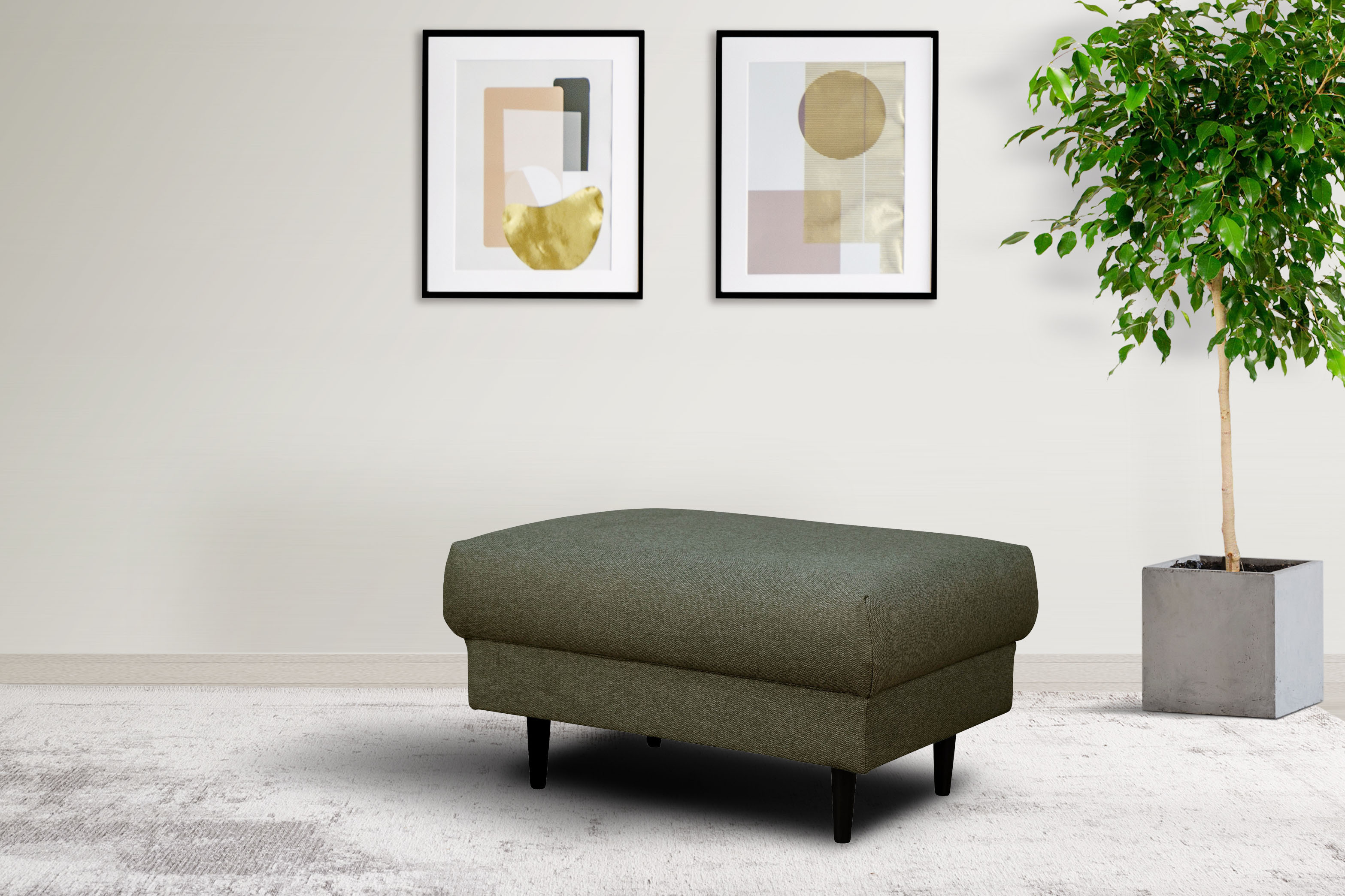 Home affaire Polsterhocker "VEYRAS Sitzhocker, Maße B/T/H: 90/65/46 cm", mi günstig online kaufen