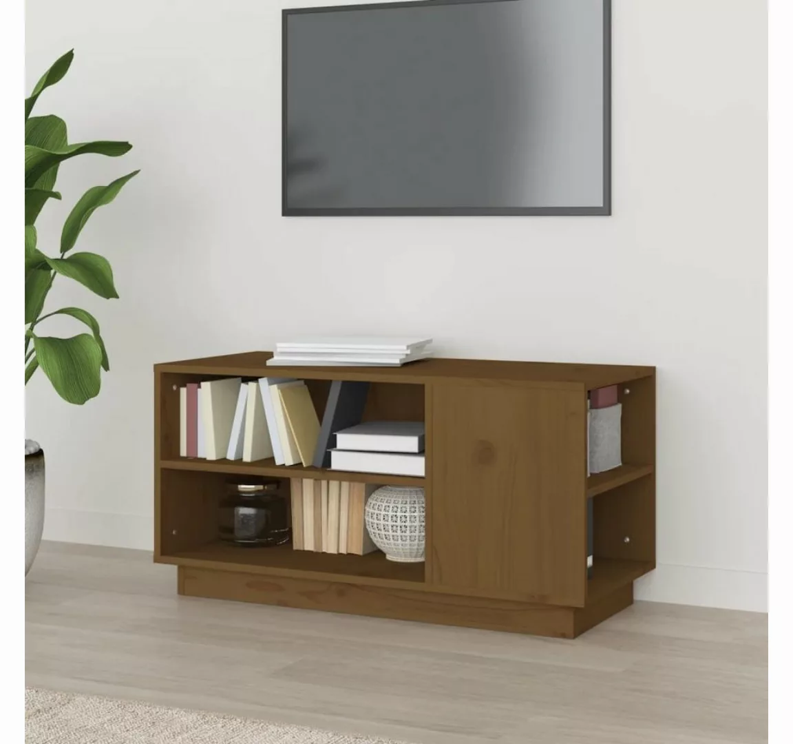 vidaXL TV-Schrank TV-Schrank Honigbraun 80x35x40,5 cm Massivholz Kiefer Low günstig online kaufen