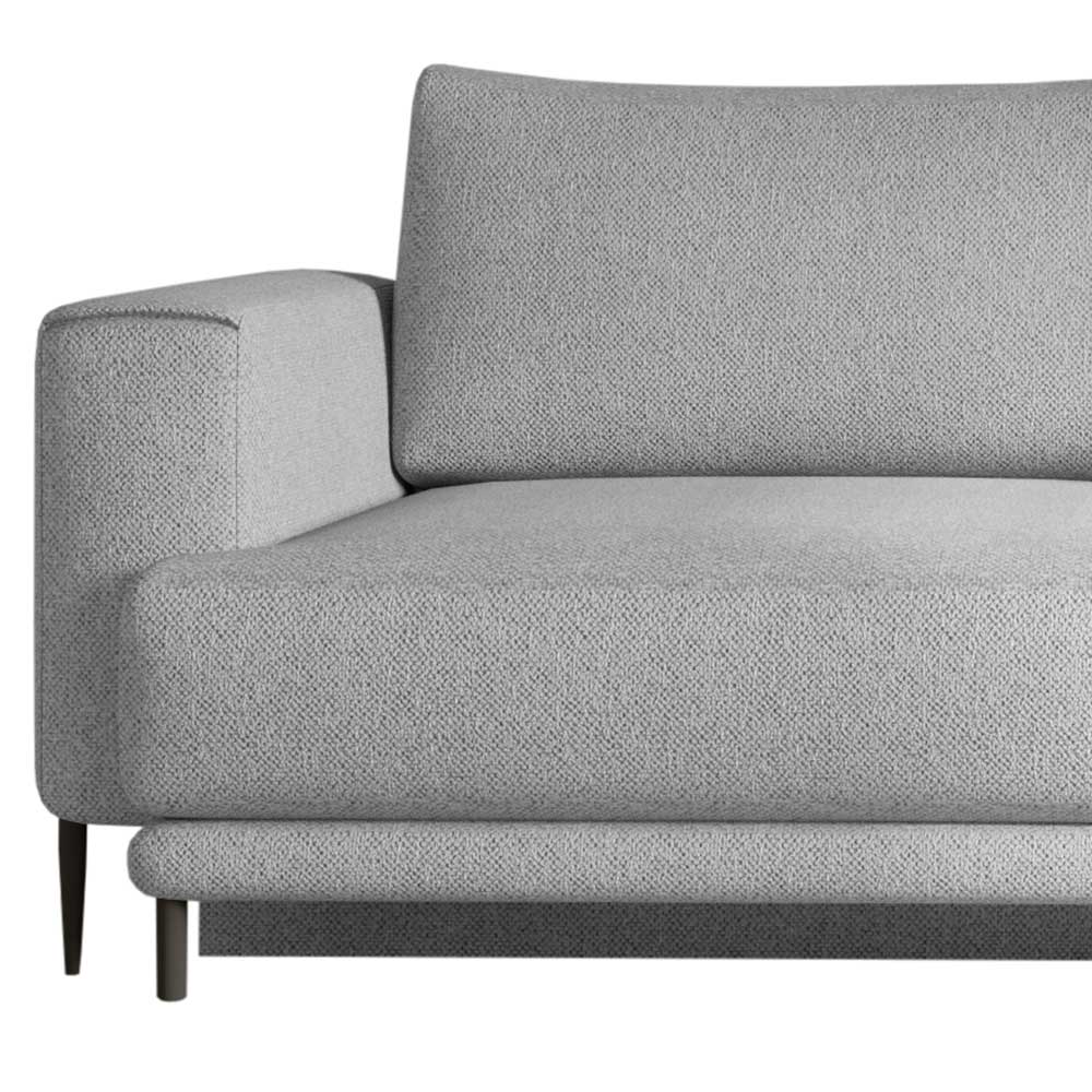 Sofa Couch in Grau mit Armlehnen günstig online kaufen