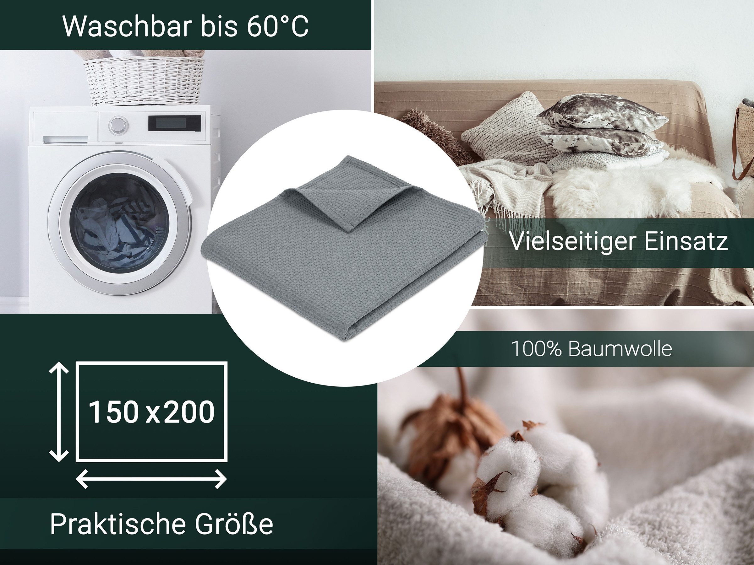 Wohndecke, ZOLLNER, 150 x 200 cm, günstig online kaufen