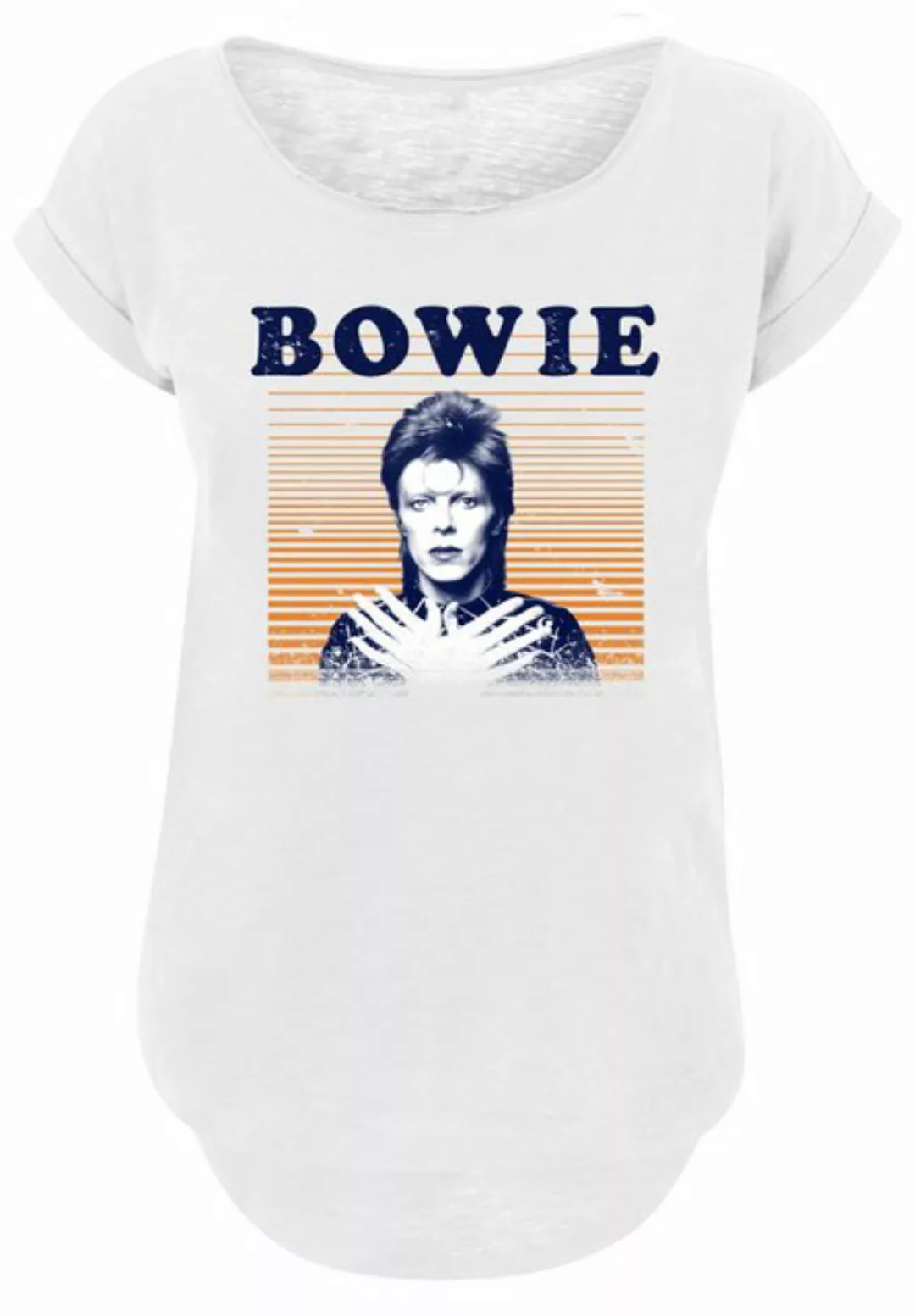 F4NT4STIC T-Shirt "David Bowie Orange Stripes", Print günstig online kaufen