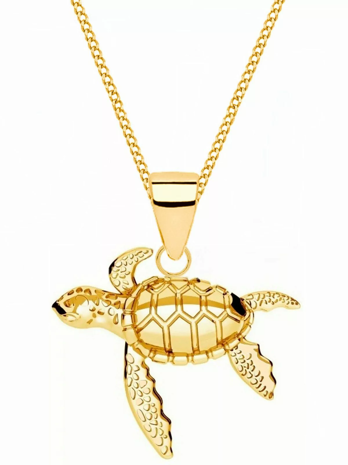Goldene Hufeisen Kette mit Anhänger Halskette günstig online kaufen