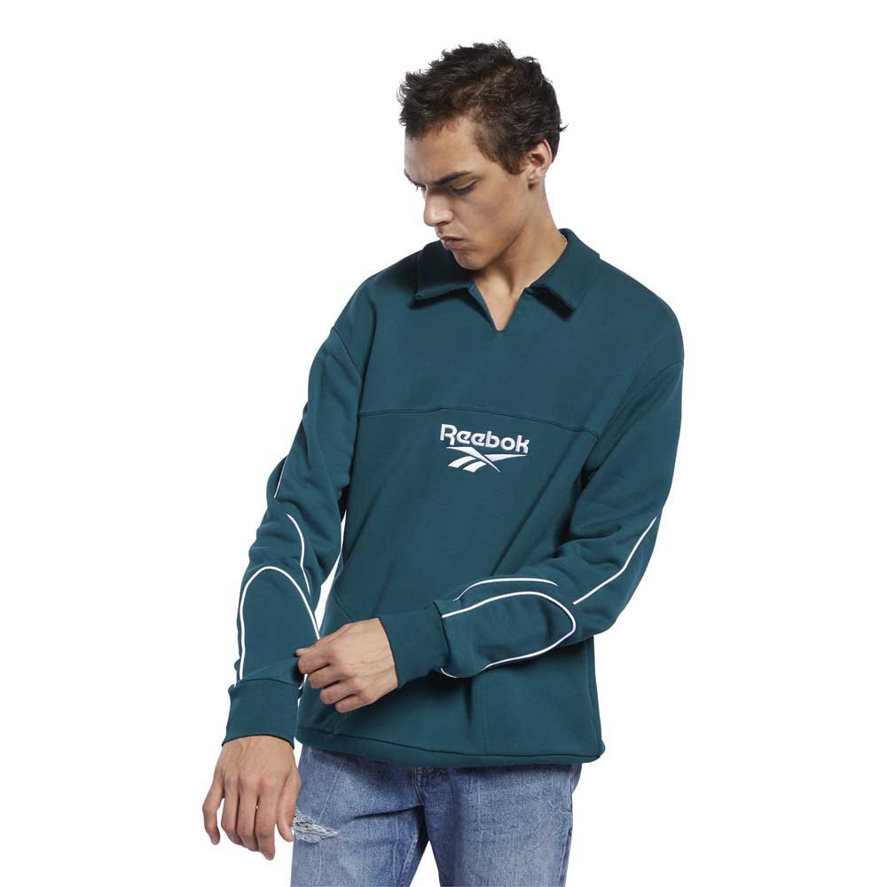 Reebok Classics Electrogen Collar Crew Pullover L Deep Teal günstig online kaufen