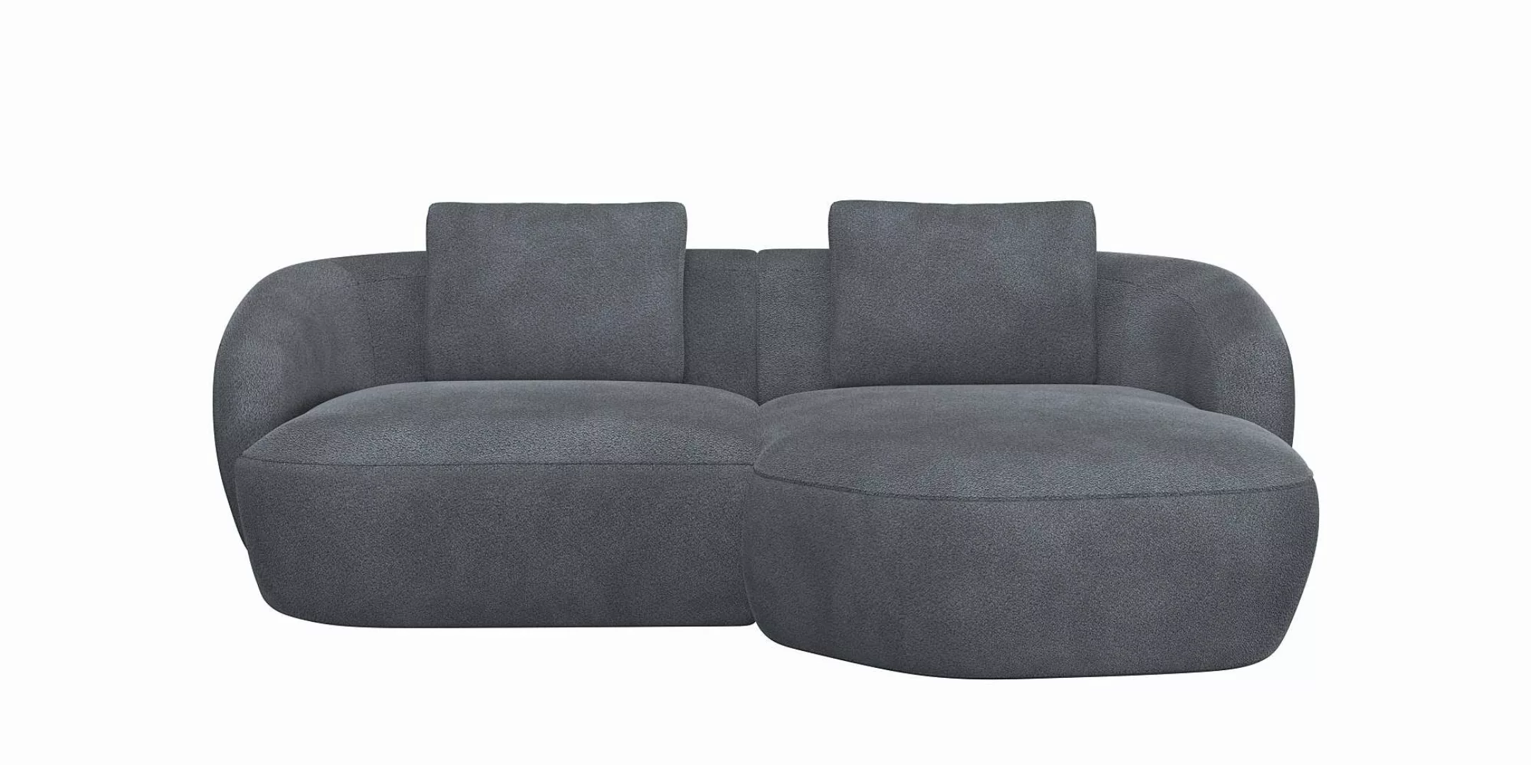 FLEXLUX Wohnlandschaft "Torino, rund, L-Form, Sofa-Ecke mit Recamiere, Long günstig online kaufen