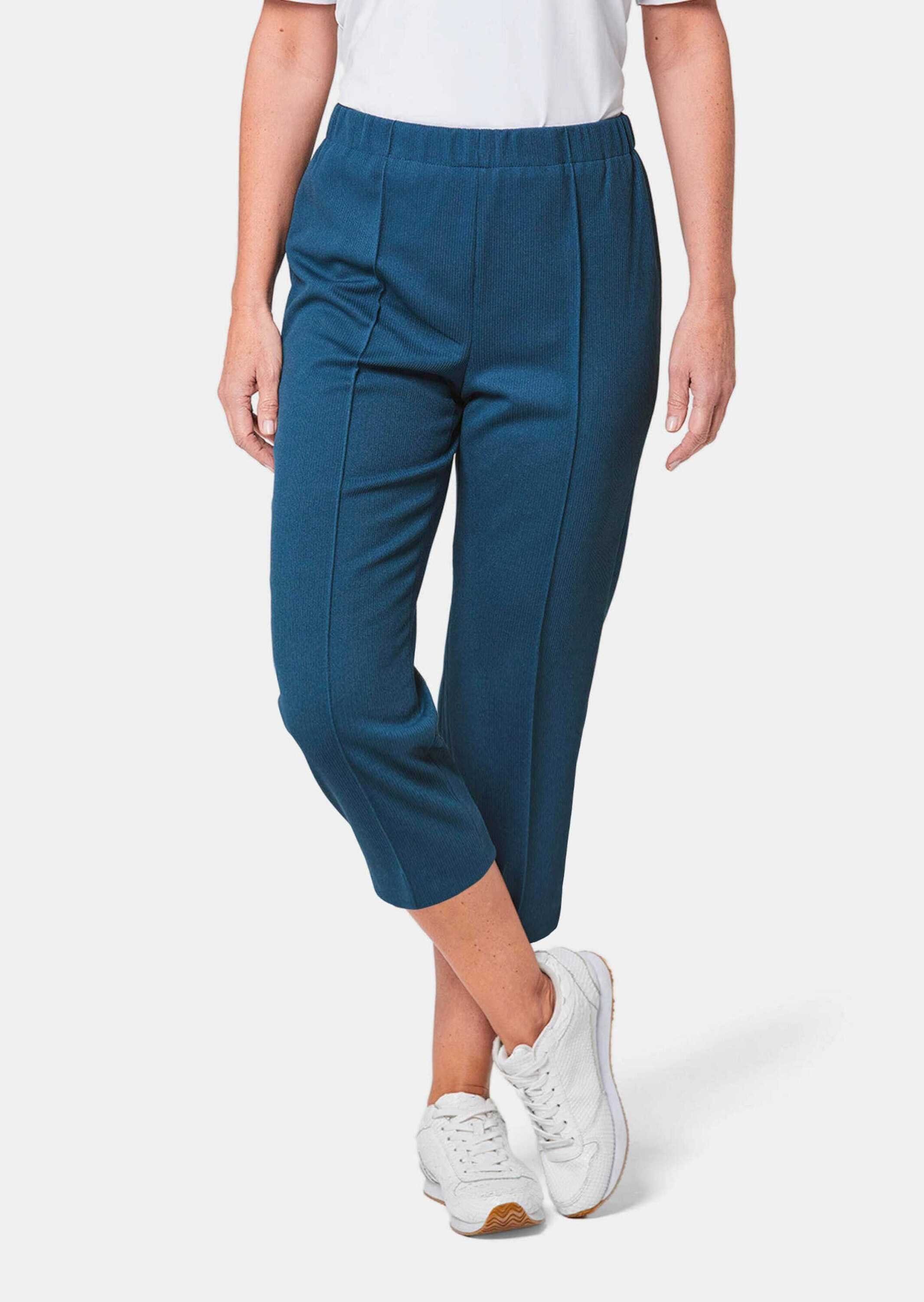 GOLDNER Caprihose Kurzgröße: Trageangenehme 7/8-Rippenhose günstig online kaufen