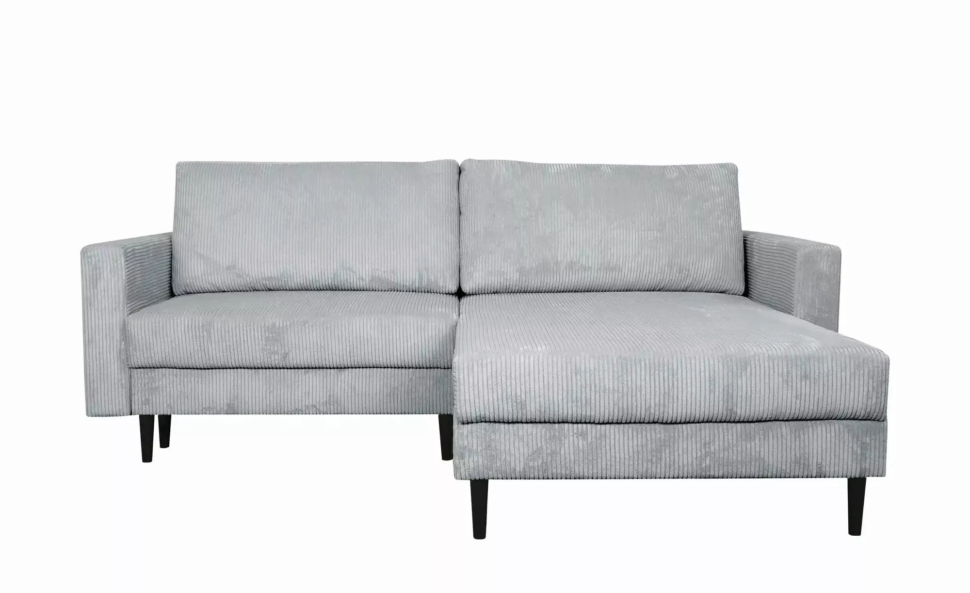 uno Ecksofa trendiger Cordstoff Livorno ¦ grau ¦ Maße (cm): B: 221 H: 105 T günstig online kaufen