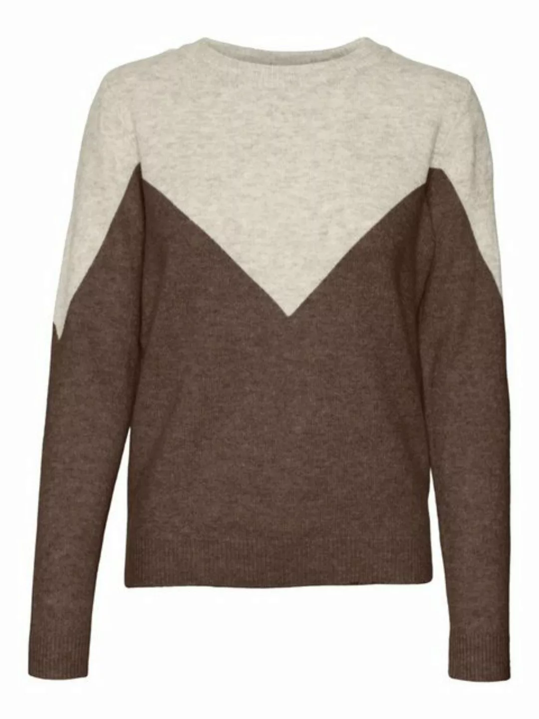 Vero Moda Strickpullover VMPLAZA LS BLOCK PULLOVER GA BOO mit Streifenmuste günstig online kaufen