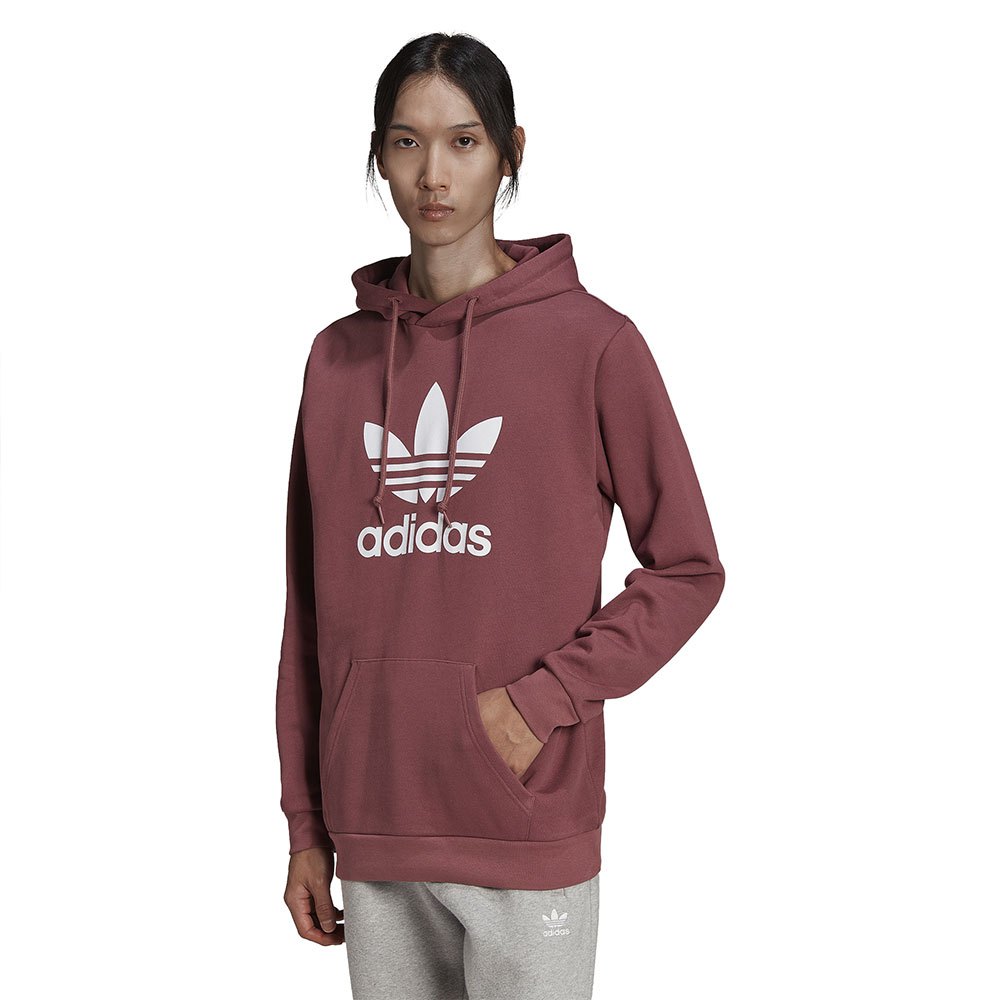 Adidas Originals Trefoil Kapuzenpullover XL Quiet Crimson / White günstig online kaufen