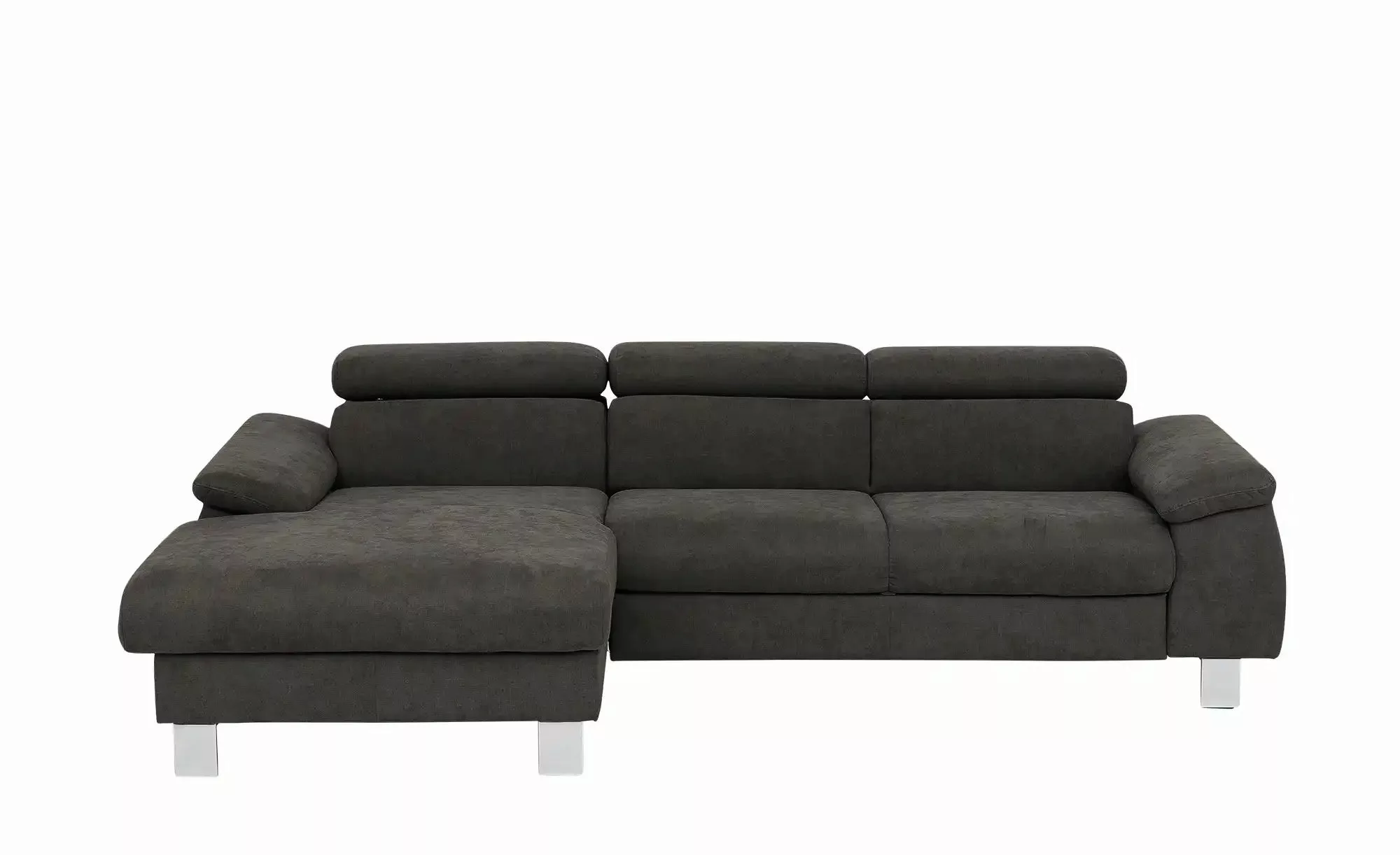 uno Ecksofa aus Velours Micky ¦ braun ¦ Maße (cm): B: 166 H: 72 T: 244.0 Po günstig online kaufen