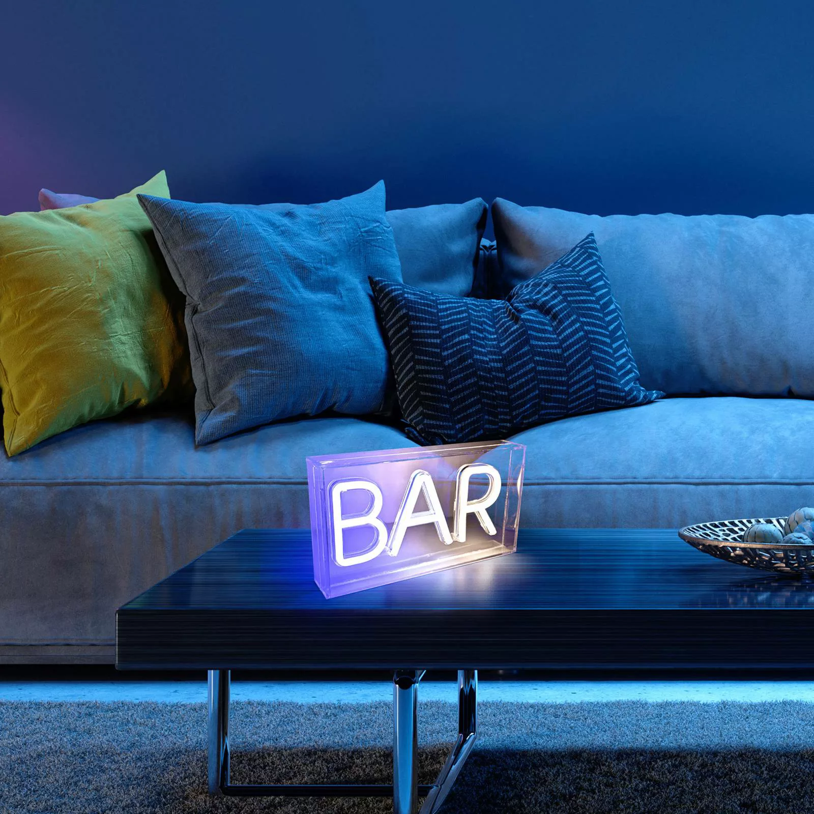 LED-Tischleuchte Neon Bar, USB günstig online kaufen