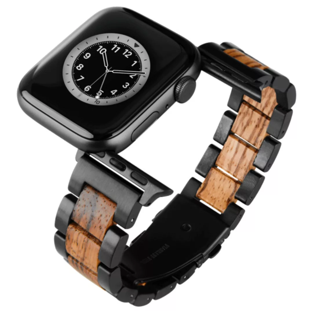 Laimer Smartwatch Uhrband Toronto - Zebranoholz - Kompatibel Mit Apple Watc günstig online kaufen
