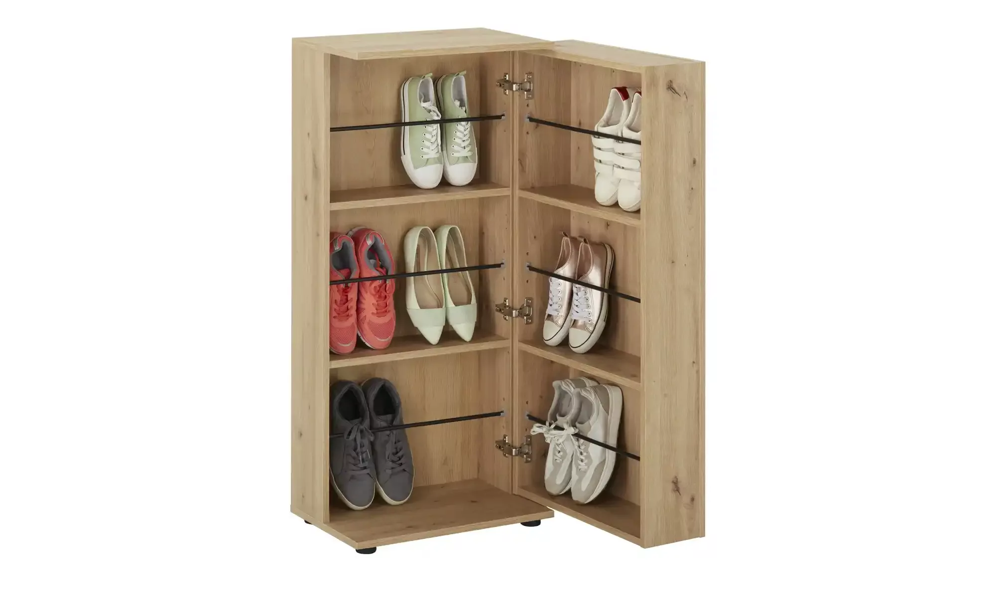 Finori Schuhschrank in Dekor Artisan Oak - 50x105x34cm (BxHxT) günstig online kaufen