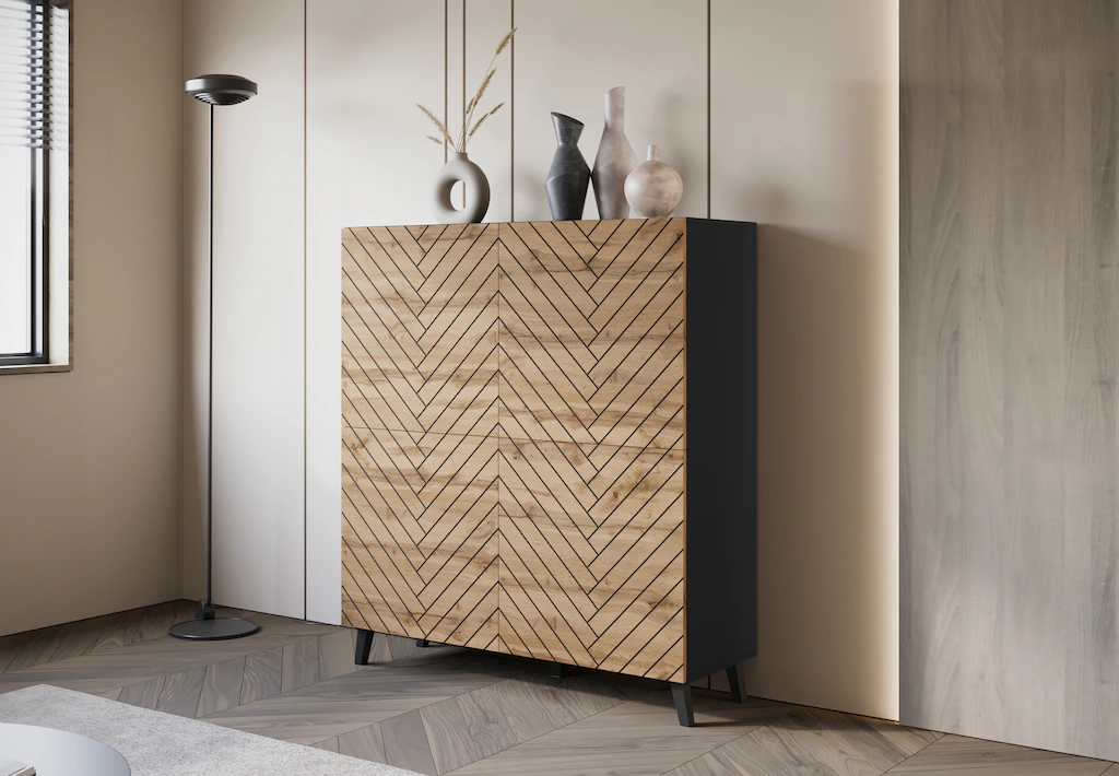 INOSIGN Highboard "HIGHBOARD PHUKET", (1 St.), moderne Kommode mit 4 Türen günstig online kaufen