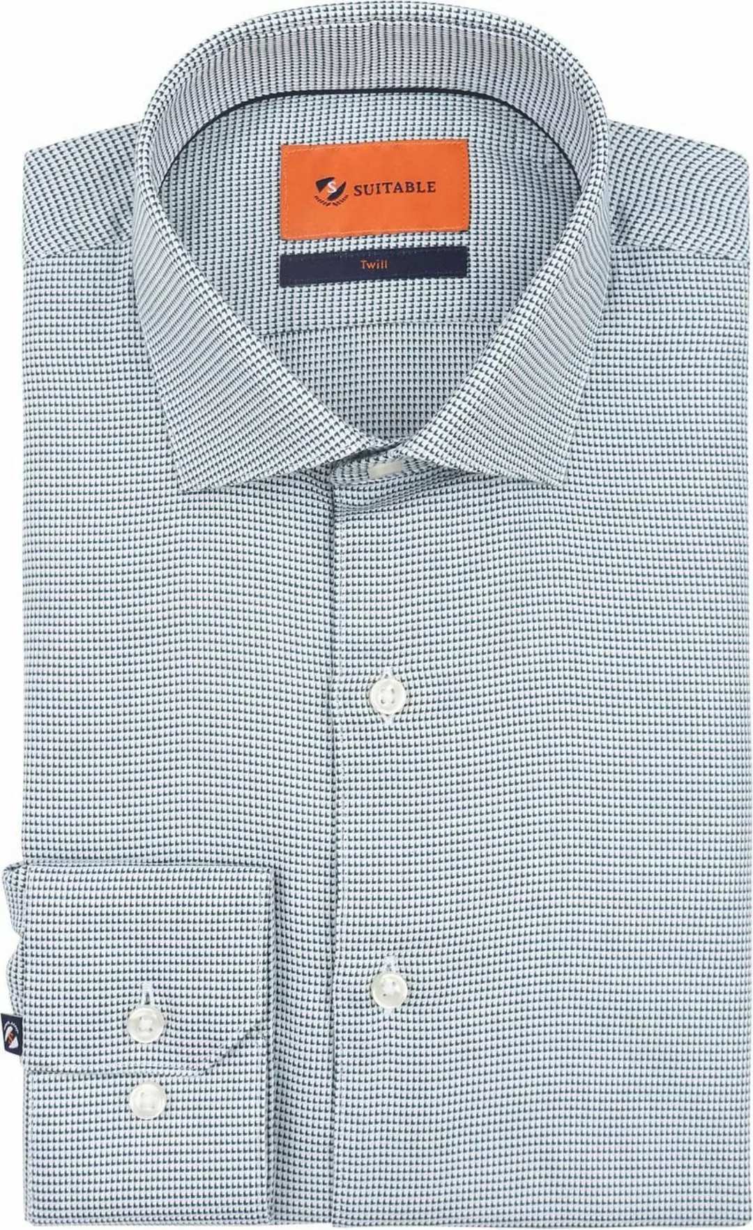 Suitable Hemd Dreieck Grün - Größe 43 günstig online kaufen