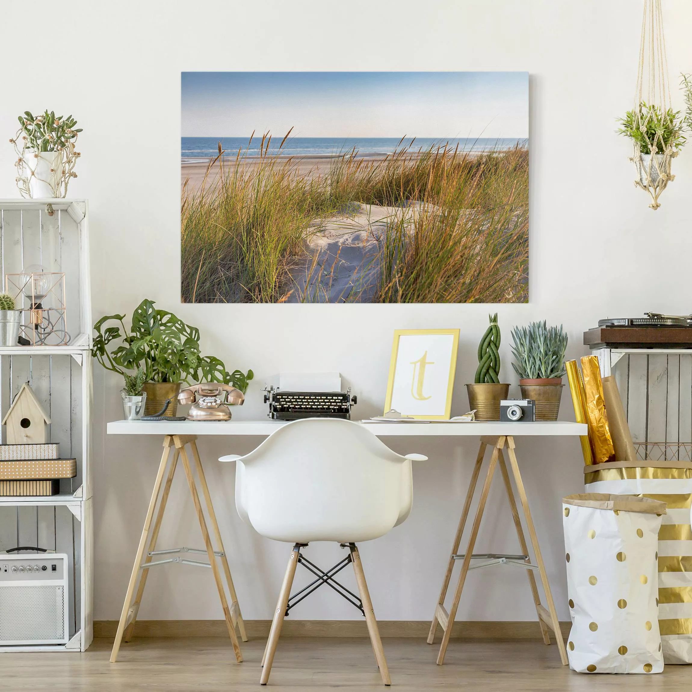 Leinwandbild Stranddüne am Meer günstig online kaufen