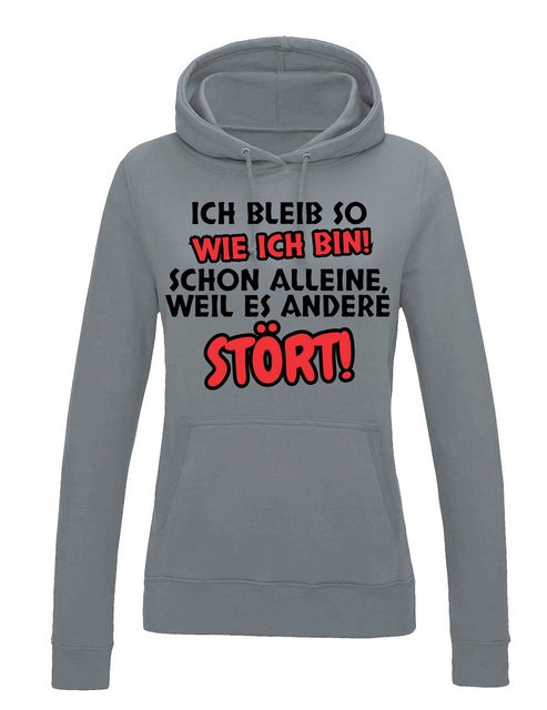 Youth Designz Kapuzenpullover "Ich bleibe so wie ich bin" Damen Hoodie Pull günstig online kaufen