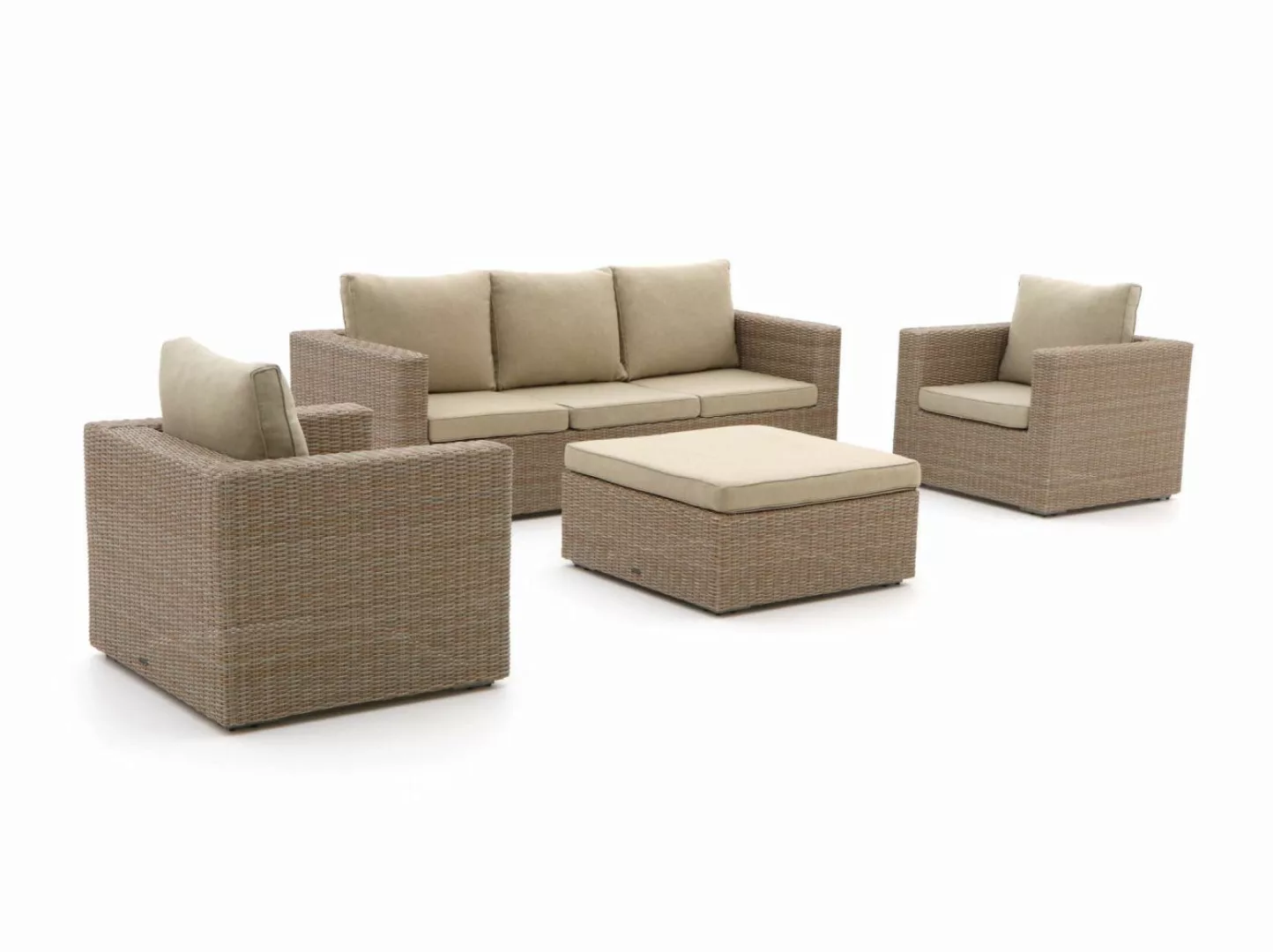 Intenso Carpino Sessel-Sofa Lounge-Set 4-teilig günstig online kaufen