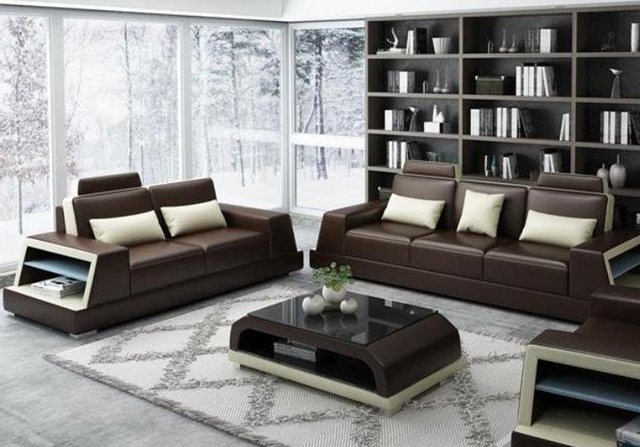 JVmoebel Sofa Designe beige Sofagarnitur 3+2 Sitzer Sitz Polster Sofas, Mad günstig online kaufen