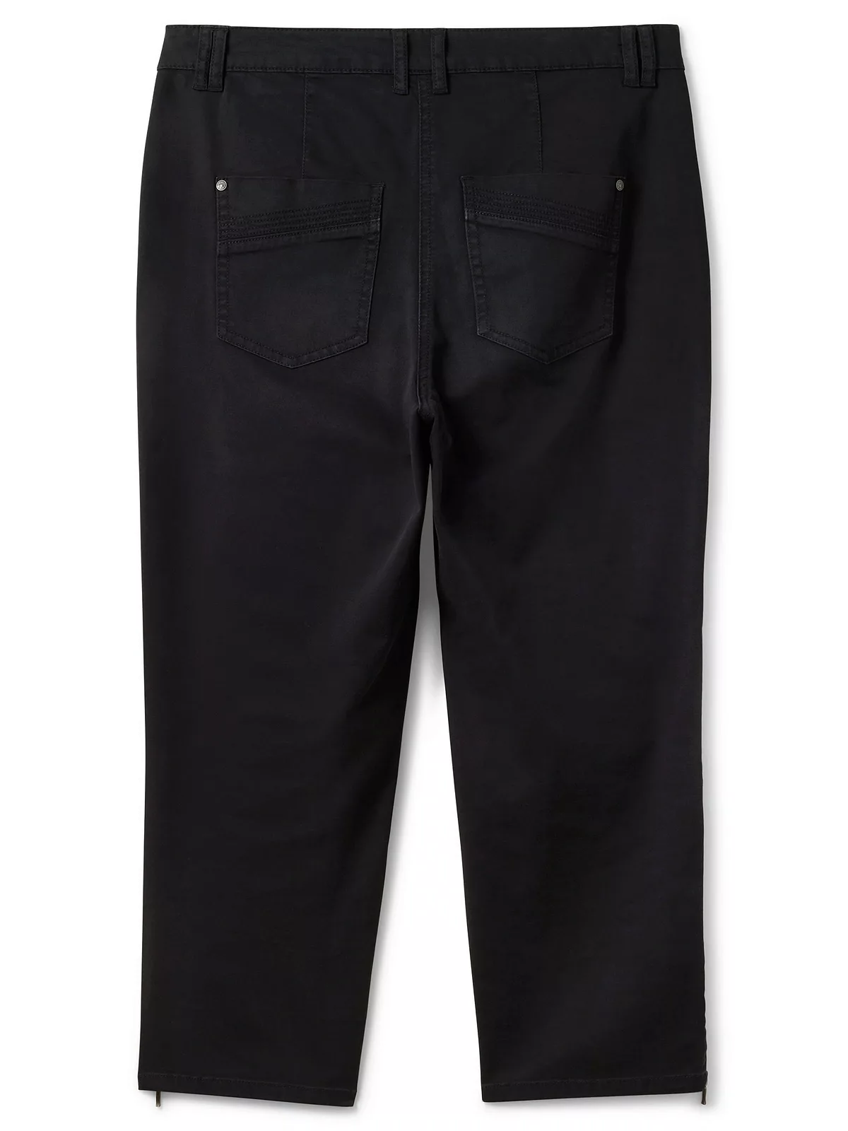 Sheego Stretch-Hose "Große Größen", aus Baumwoll-Twill mit Zipper-Details günstig online kaufen