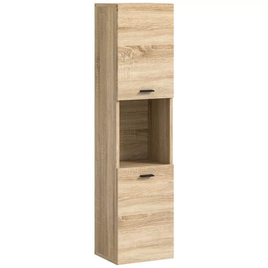 Badhochschrank BOSTON Eiche Sonoma Nachbildung B/H/T: ca. 30x125x29 cm günstig online kaufen