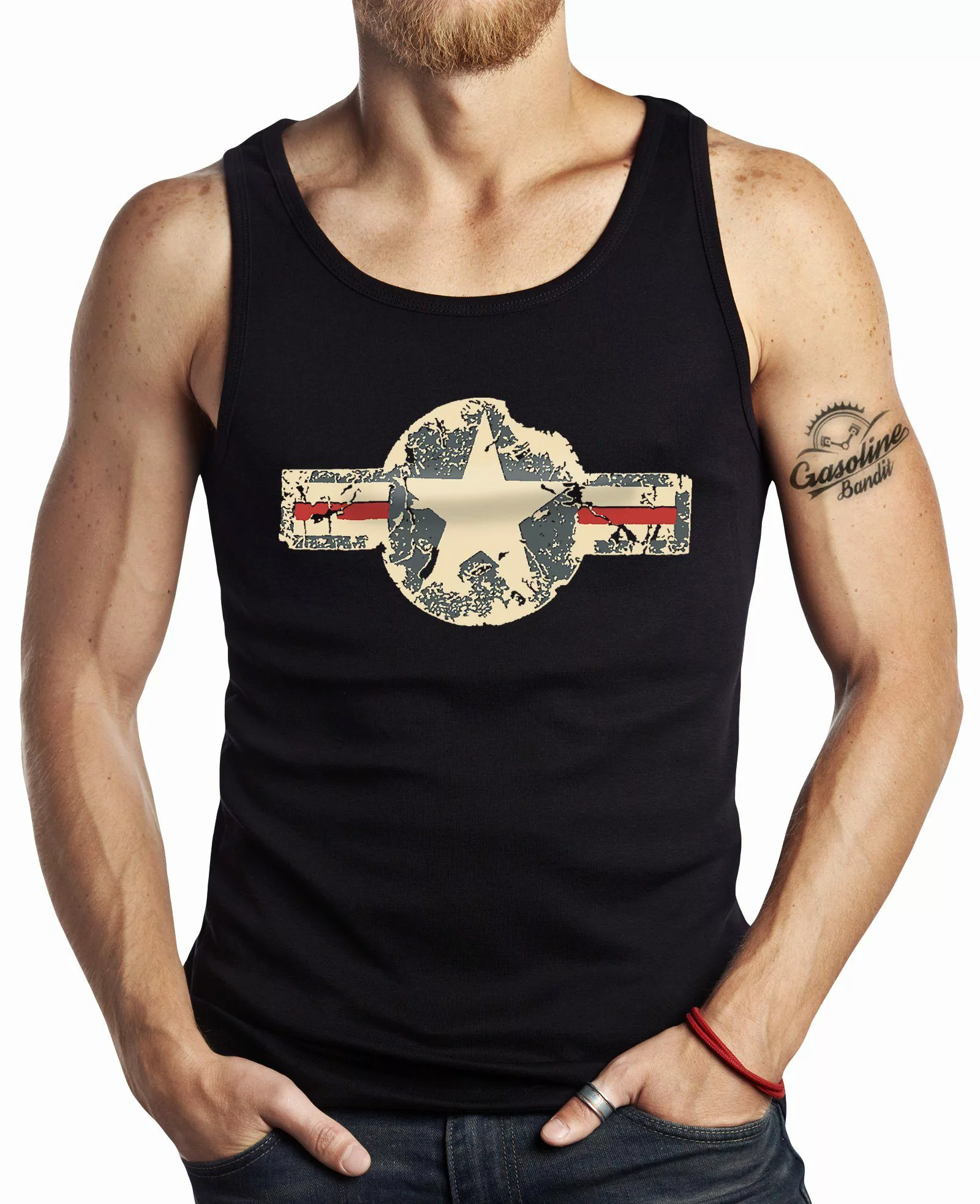 GASOLINE BANDIT® Tanktop Muskel-Shirt für Military günstig online kaufen