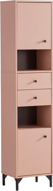 Schildmeyer Hochschrank Smash, Breite 40 cm Apricot Dekor, wechselbarer Tür günstig online kaufen