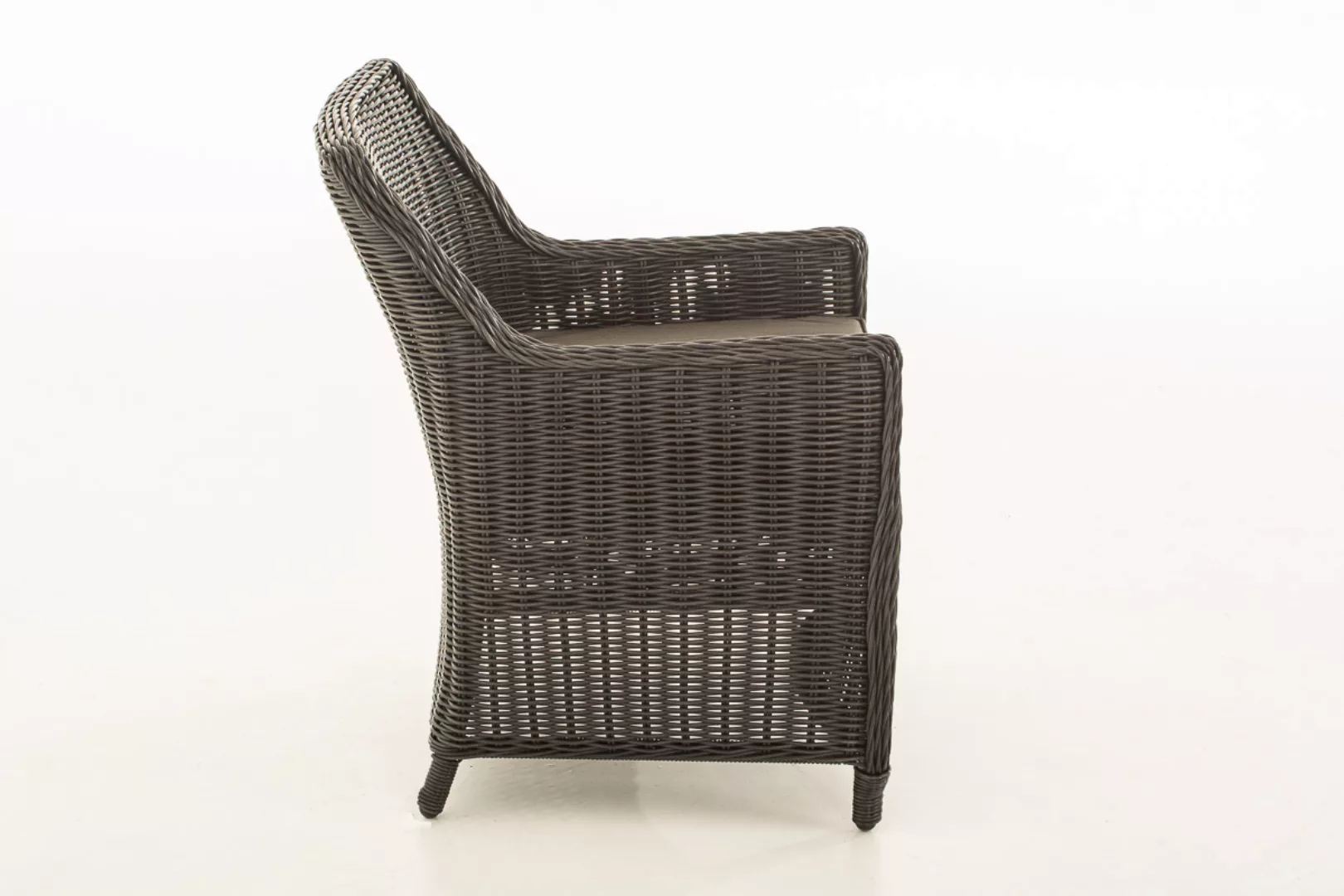 Luxus Sessel Sandnes-rund_schwarz-Anthrazit günstig online kaufen