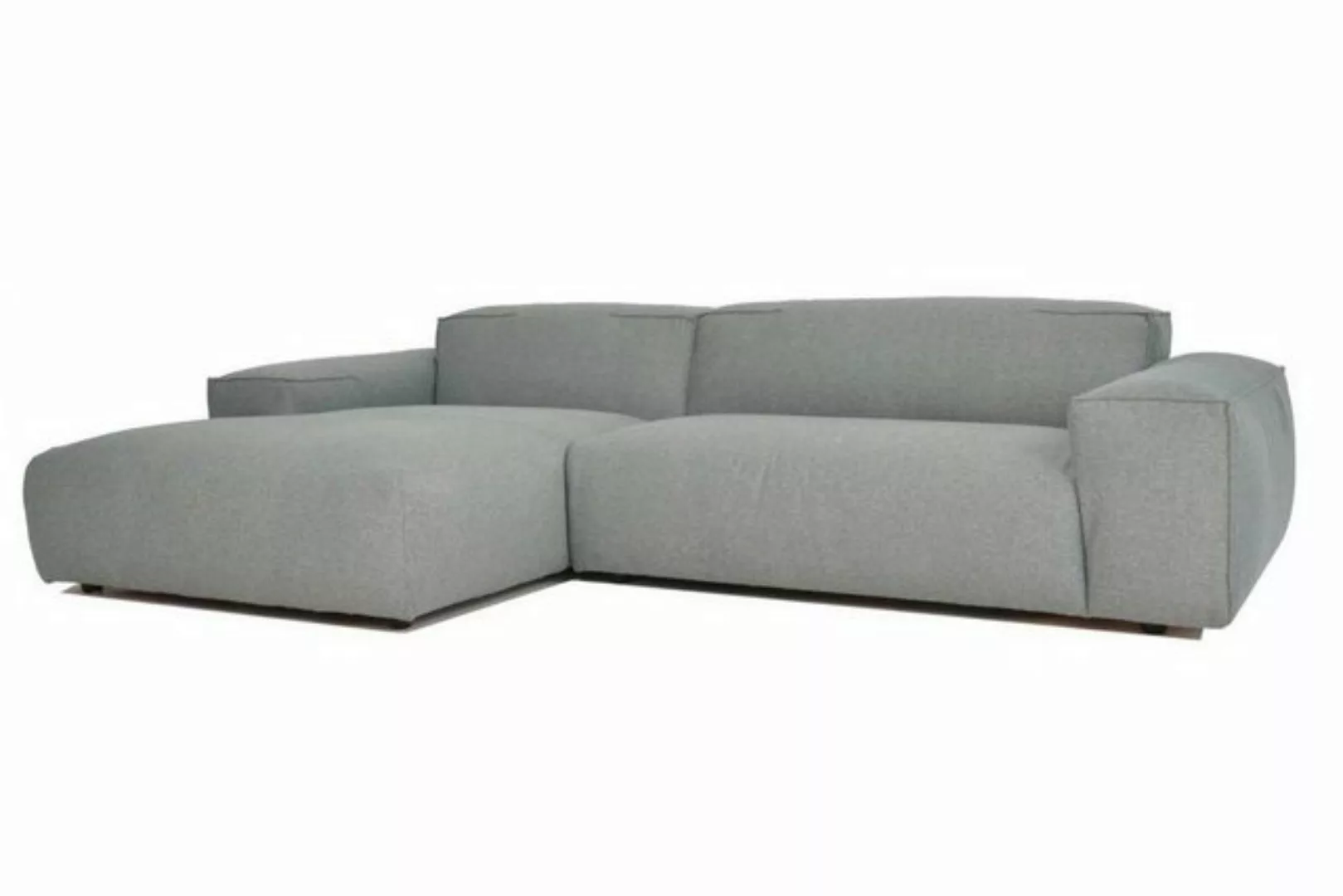 daslagerhaus living Big-Sofa Ecksofa Olbia Stoff grau günstig online kaufen