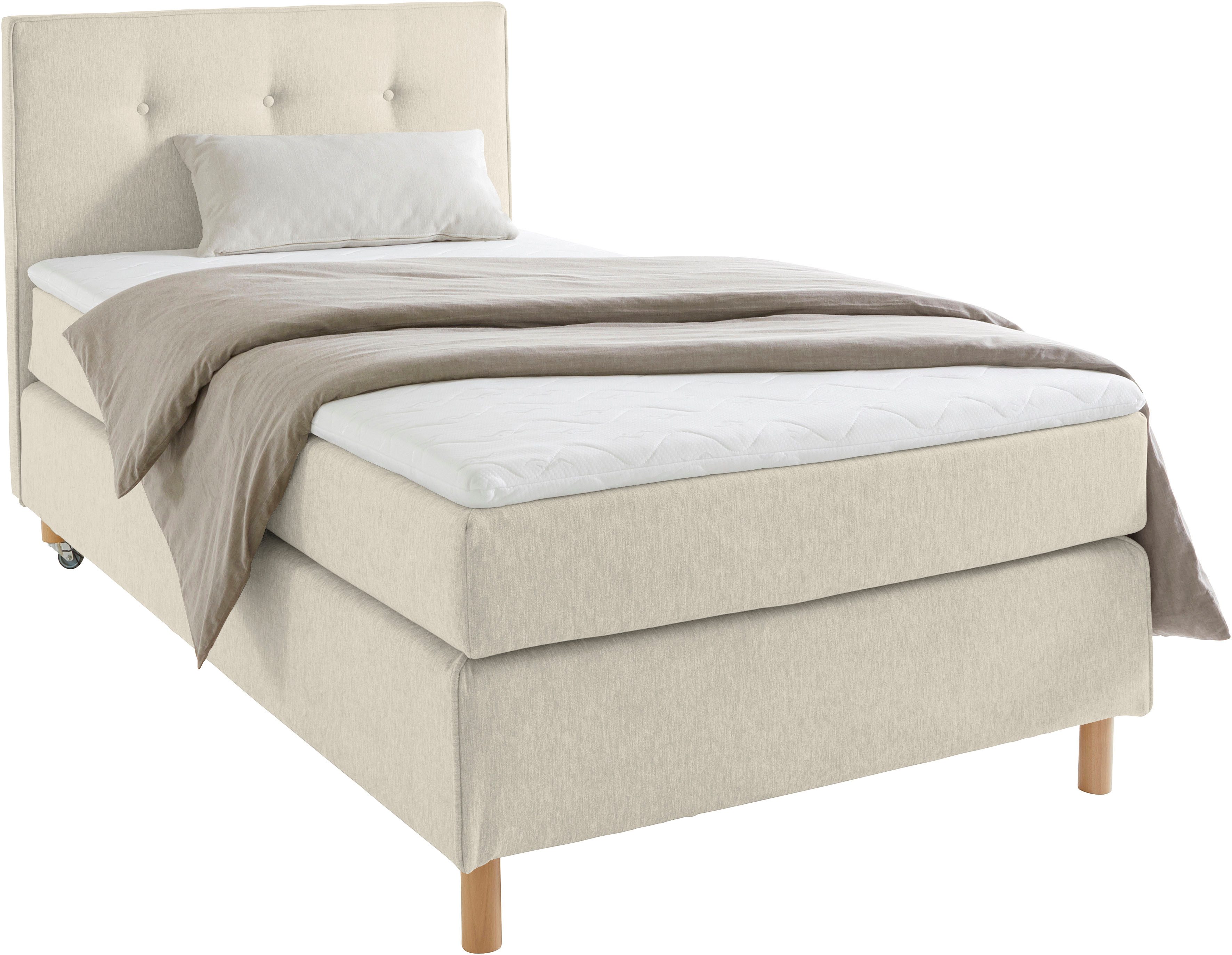 Home affaire Boxspringbett "Heimatblick 100x200cm beliebig erweiterbar zu D günstig online kaufen