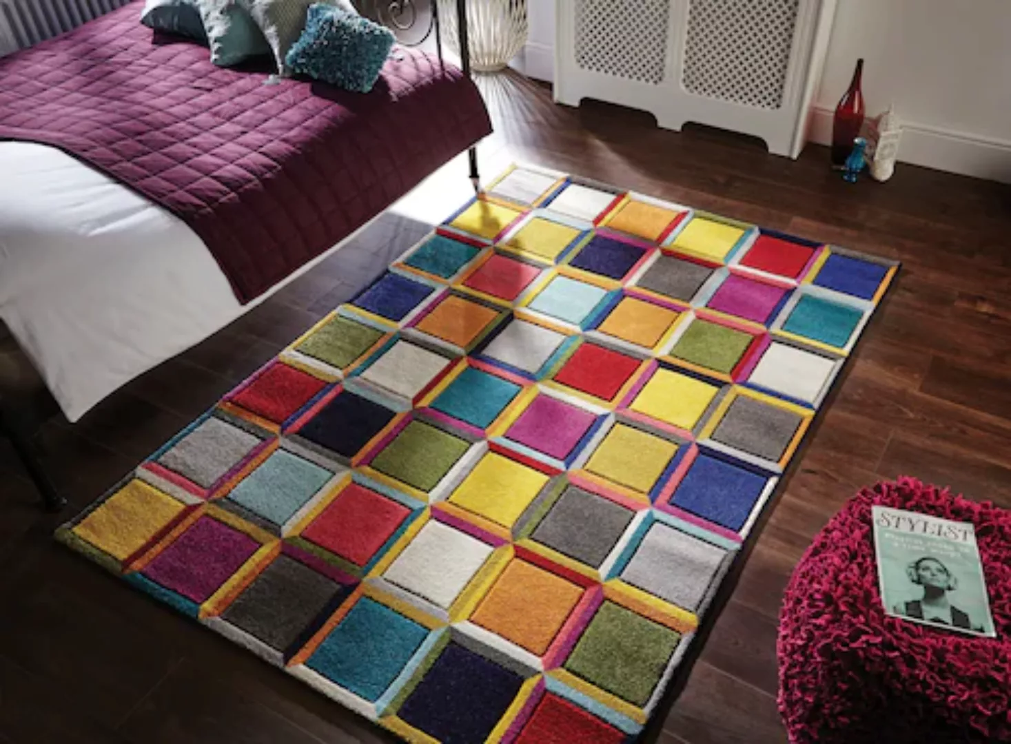 FLAIR RUGS Teppich »WALTZ«, rechteckig, 10 mm Höhe, Handgeschnitzt günstig online kaufen