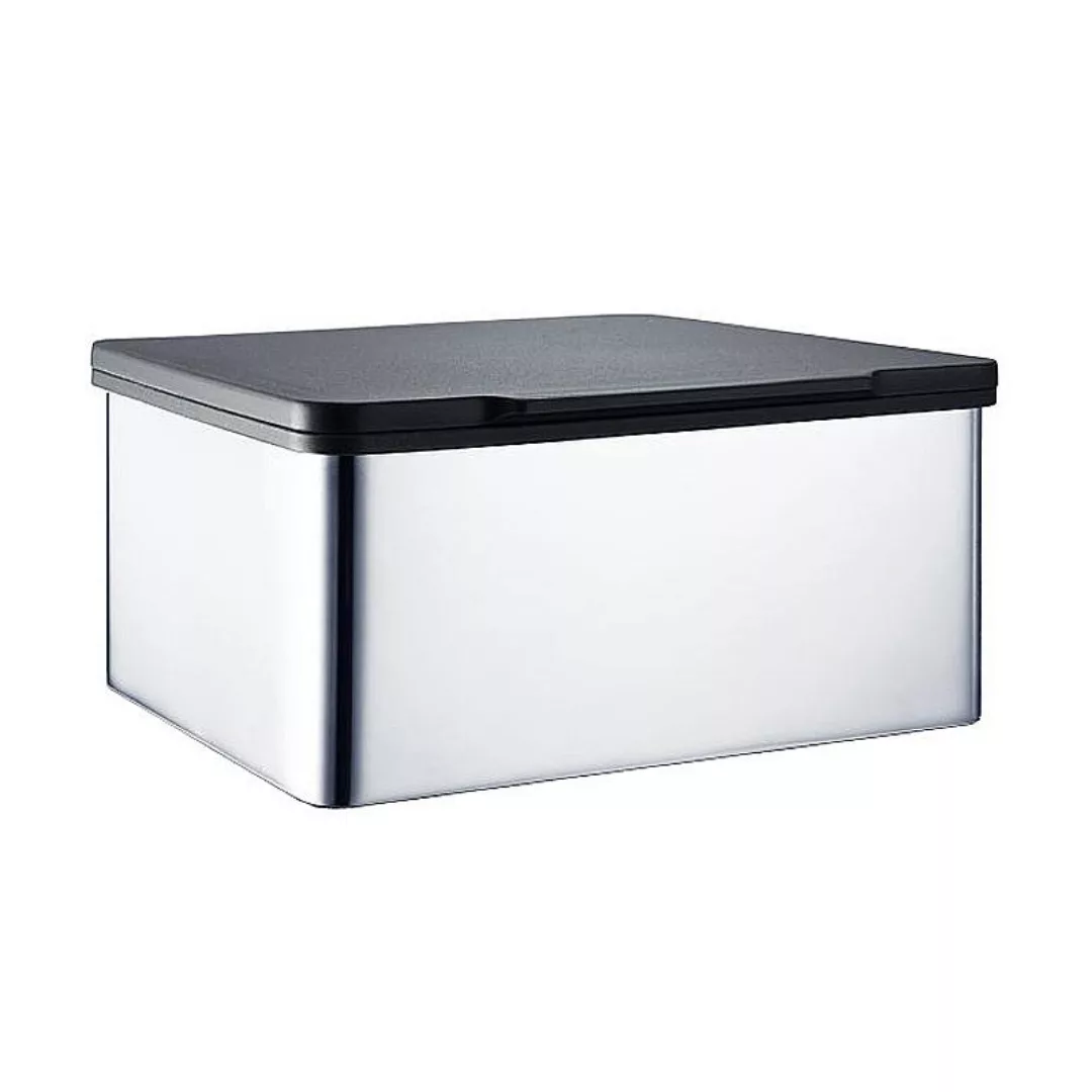 Blomus - Menoto Feuchttücherbox - edelstahl/schwarz/poliert/LxBxH 15x13x7,5 günstig online kaufen