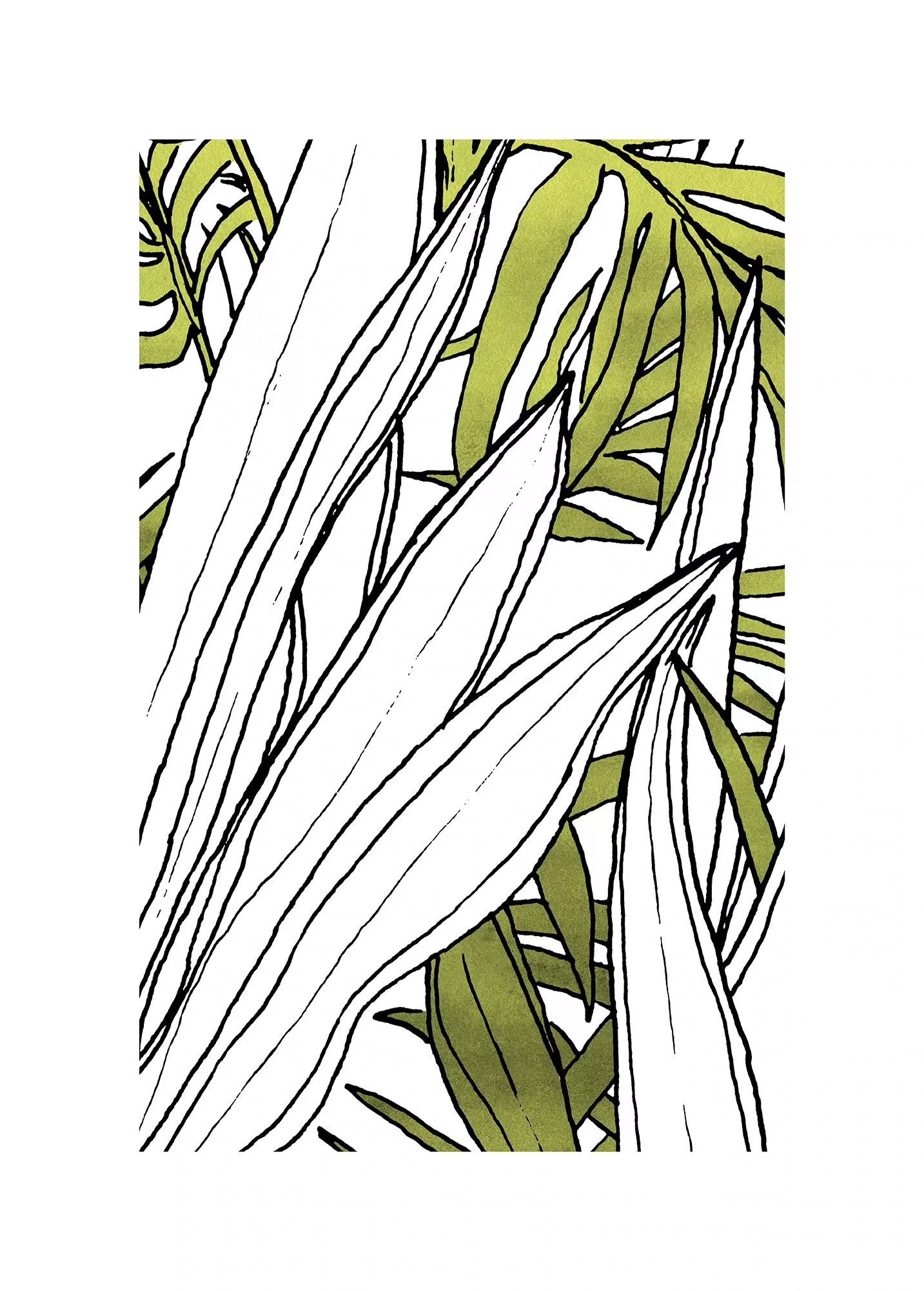 Komar Bild "Bleached Leaves", Natur, (1 St.), Wandbild zur Dekoration - ohn günstig online kaufen