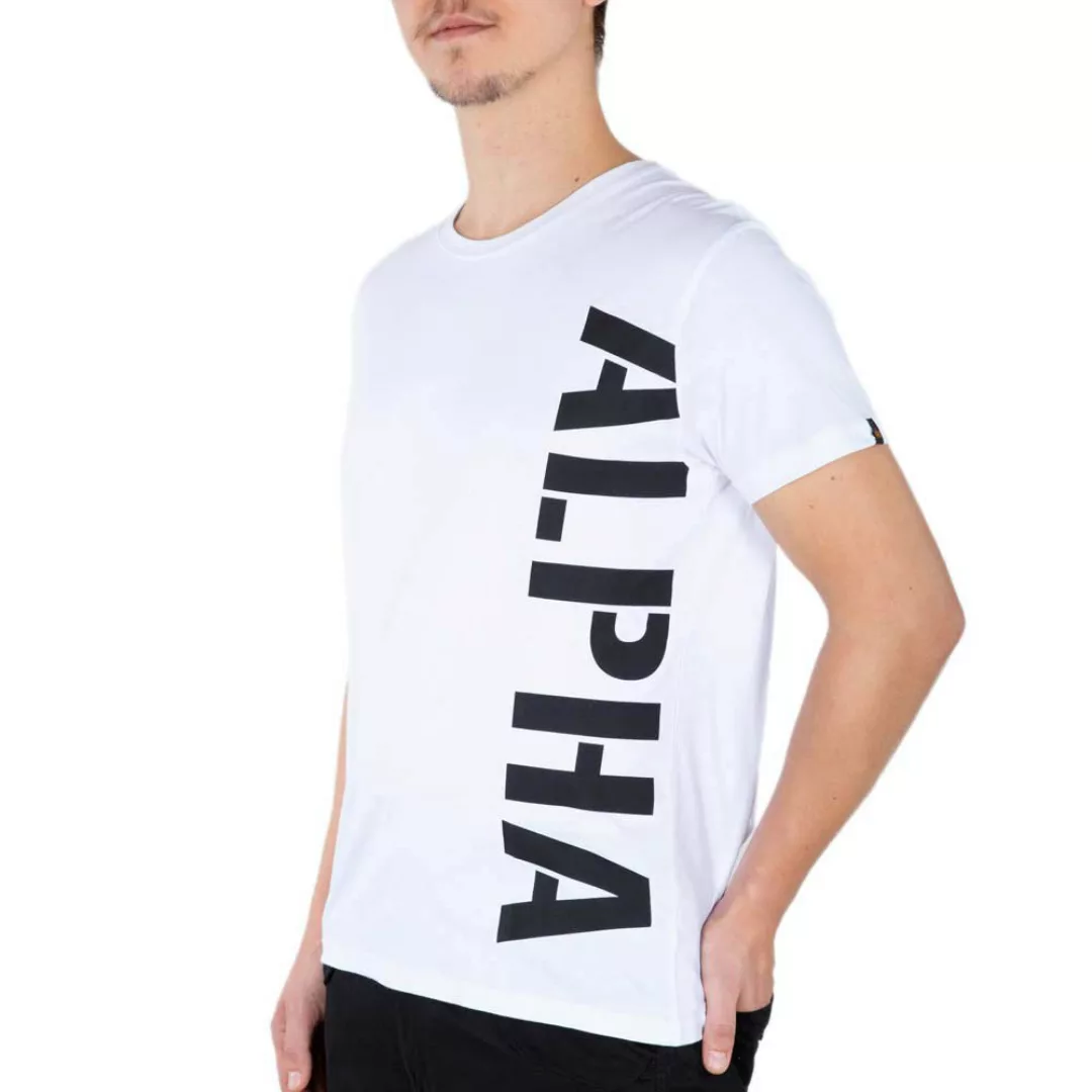 Alpha Industries Side Print Kurzärmeliges T-shirt 2XL White günstig online kaufen
