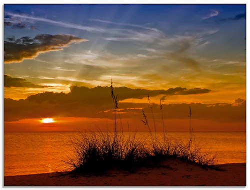 Artland Glasbild »Herrlicher Sonnenuntergang«, Sonnenaufgang & -untergang, günstig online kaufen